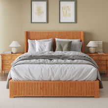 Load image into Gallery viewer, Platform Bed Frame With Headboard, Floor Standing Design