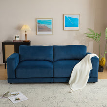 Load image into Gallery viewer, Modern Square Arm Sofa With Soft Fabric Upholstery, Deep Cushions