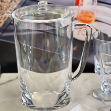 Load image into Gallery viewer, Halo - Oval Design Unbreakable Plastic Water Pitcher With Lid Acrylic, 2.75 Quarts - Clear