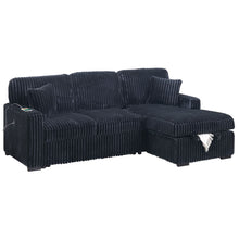 Load image into Gallery viewer, Convertible Sectional Upholstered Sleeper Sofa With Storage Chaise