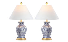 Load image into Gallery viewer, Novelty Table Lamps LED With Empire Shades (Set of 2) - Blue
