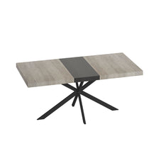 Load image into Gallery viewer, Retro Rectangular Stretch Dining Table With Embossed Center Plate