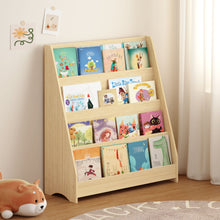 Load image into Gallery viewer, 4 Tier Bookshelf, Toddler Book Display Shelves
