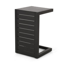Load image into Gallery viewer, Aluminum Outdoor C - Shaped Side Table For Patio