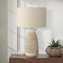 Load image into Gallery viewer, Lighting, Table Lamp, Ceramic, Resin, Contemporary - Cream
