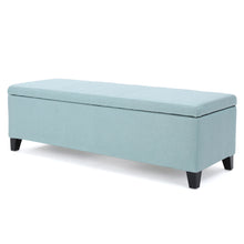 Load image into Gallery viewer, Contemporary Storage Ottoman Bench With Upholstery