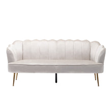 Load image into Gallery viewer, Modern Glam 3 Seater Sofa With Velvet Texture