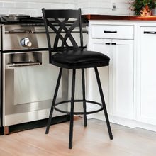 Load image into Gallery viewer, 24" x 18" x 43" Iron Counter Height Bar Chair - Black