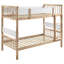 Load image into Gallery viewer, Ponderosa - Twin Over Twin Bunk Bed With Accents - Natural