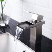 Load image into Gallery viewer, Single Handle Bathroom Faucet - Brushed Nickel