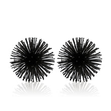 Load image into Gallery viewer, Decorative Spiky Sphere Tabletop Sculpture (Set of 2) - Black