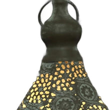 Load image into Gallery viewer, 12" Metal Novelty Bedside Lamp With Cone Shade - Gray