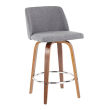 Load image into Gallery viewer, Toriano - Mid-Century Modern Fixed Height Counter Stool With Round Footrest (Set of 2)