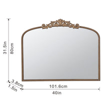 Load image into Gallery viewer, Arch Mirror, Baroque Inspired Wall Decor For Bathroom, Bedroom, Living Room
