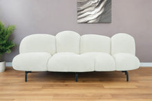 Load image into Gallery viewer, Sherpa Bubble Cushion Sofa - White