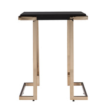 Load image into Gallery viewer, Geometric Metal Square End Table - Black