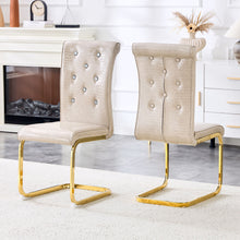 Load image into Gallery viewer, Elegant Design Alligator Skin Upholstered Dining Chairs