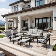 Load image into Gallery viewer, Patio Furniture Set With Coffee Table And Cushions For Backyard