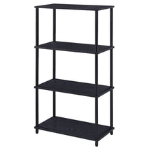 Load image into Gallery viewer, Four Tier Etagere Bookcase (486302) - Black