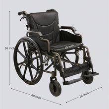 Load image into Gallery viewer, Lightweight Foldable Transport Wheelchair For Adults With Double X Force Support