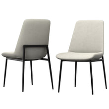 Load image into Gallery viewer, Solid Wood Dining Parsons Chairs (Set of 2) - Natural / Black