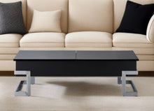 Load image into Gallery viewer, Iron Lift Top Coffee Table - Black And Silver