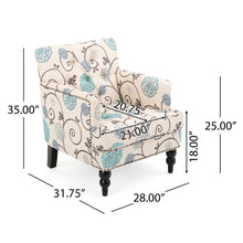 Load image into Gallery viewer, Vitality - Club Chair With Button Tufted Diamond Stitching And Turned Legs