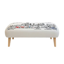 Load image into Gallery viewer, Ottoman Wool 38" - Cream / Brown