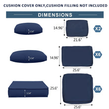 Load image into Gallery viewer, Outdoor Deep Seat Cushions For Patio Furniture Replacement, Cushion Set For Sectionals