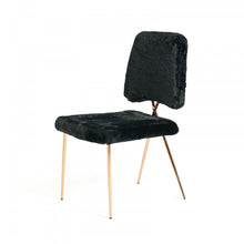 Load image into Gallery viewer, Modern Upholstered Fabric Dining Side Chairs (Set of 2) - Black