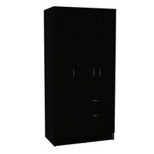 Load image into Gallery viewer, Three Door Armoire - Black / White