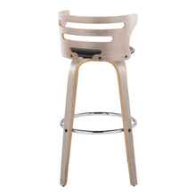 Load image into Gallery viewer, Cosini - Mid Century Modern Fixed Height, Barstool With Swivel With Round Footrest (Set of 2)