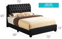 Load image into Gallery viewer, Tufted Upholstered Bed