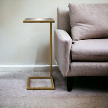 Load image into Gallery viewer, Mirrored Square Mirrored End Table - Brass And Silver