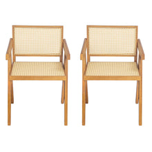Load image into Gallery viewer, Chandigarh Arm Dining Chair With Natural Cane Design (Set of 2)