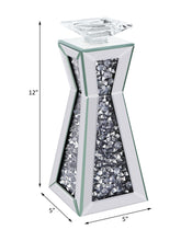 Load image into Gallery viewer, Noralie - Candle Holder (Set of 2) - Mirrored, Faux Diamonds