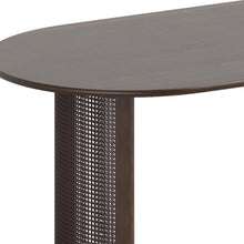 Load image into Gallery viewer, 66" Solid Wood Double Pedestal Base Oval Dining Table - Brown