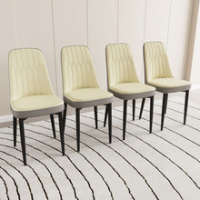 Load image into Gallery viewer, Modern Dining Chair With Cushions And Metal Legs