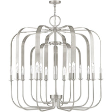 Load image into Gallery viewer, 42" Multi Light Dimmable Chandelier With Shades - Nickel