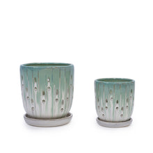Load image into Gallery viewer, Flowerpot With Drainage Hole (Set of 2)