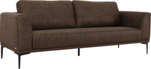 Load image into Gallery viewer, Modern Loveseat With Removable Cushions - Brown