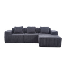 Load image into Gallery viewer, L - Shape Modern Minimalist Modular Sectional Sofa, Upholstered Cloud Couch With Deep Seats