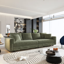 Load image into Gallery viewer, 4 Seat Sofa, Deep Seat Couches With Soft Pillows