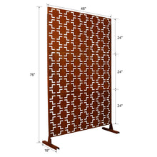 Load image into Gallery viewer, Outdoor & Indoor Metal Privacy Freestanding Decorative Screen