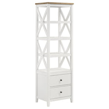 Load image into Gallery viewer, Delaney - 4 Shelf Bookcase With Top Storage Tower - White