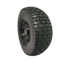 Load image into Gallery viewer, Flat Free Tire And Wheel Assemblies For Riding Lawn Mowers With 3" Hub - Black
