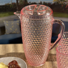 Load image into Gallery viewer, Diamond Cut Unbreakable Plastic Water Pitcher With Lid