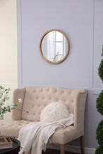 Load image into Gallery viewer, Circle Wall Mirror With Wooden Frame, Wall Mirror For Living Room