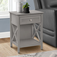 Load image into Gallery viewer, Accent End Table, 2 Tier, Storage Drawer, Transitional Style