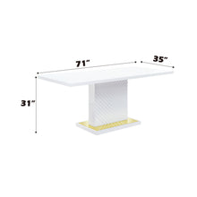 Load image into Gallery viewer, Gaines - High Gloss Dining Table With Pedestal Base